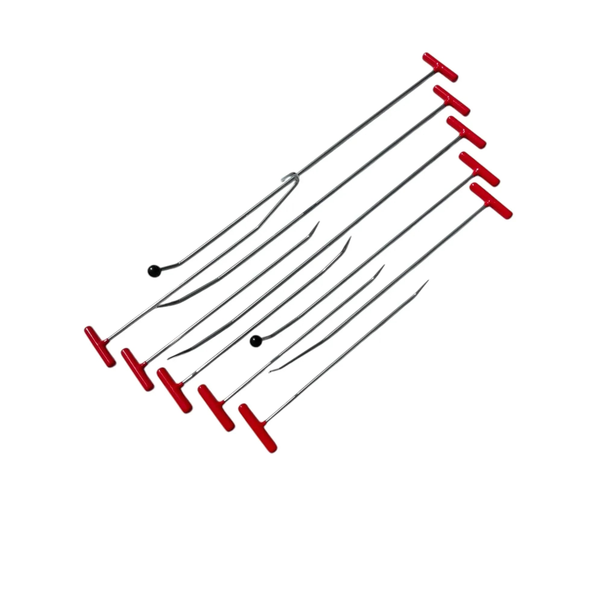 10 Pieces White Steel Paintless Dent Repair Rod Set with 2 Interchangeable Tips - Arklow Edition InoxPDR