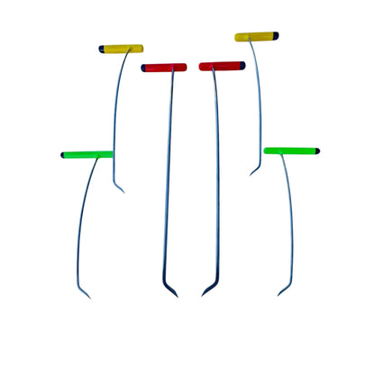 Myvora Edition 6-Piece Sharp Tip Single Bend Left & Right Steel PDR Tools – Paintless Dent Repair Rods InoxPDR