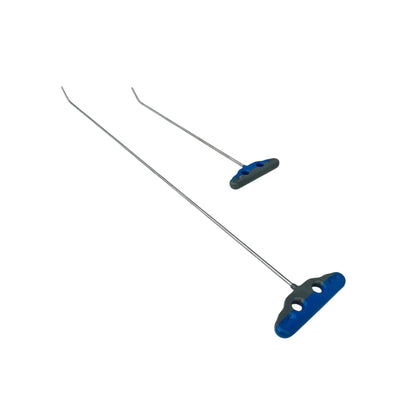 Lomira Edition 2-Piece Single Bend Round Tip Steel PDR Tools – Paintless Dent Repair Rods InoxPDR