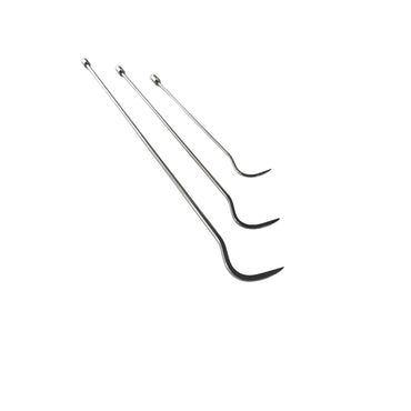 InoxPDR Steel S-Curve Dent Repair Rods with 360-Degree Rotation Florence Edition - 3-Piece (60cm, 75cm, 90cm) InoxPDR