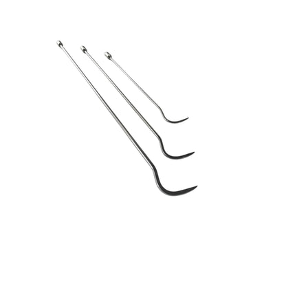 InoxPDR Steel S-Curve Dent Repair Rods with 360-Degree Rotation Florence Edition - 3-Piece (60cm, 75cm, 90cm) InoxPDR