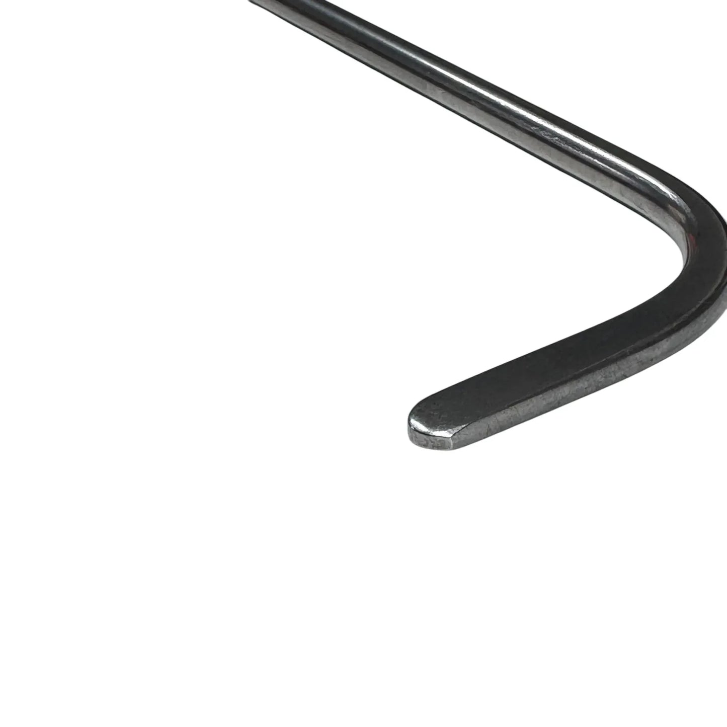 Zorvella Edition 2-Piece 360° Rotatable Single Bend Thick Round Tip White Steel PDR Tools – Paintless Dent Repair Rods InoxPDR