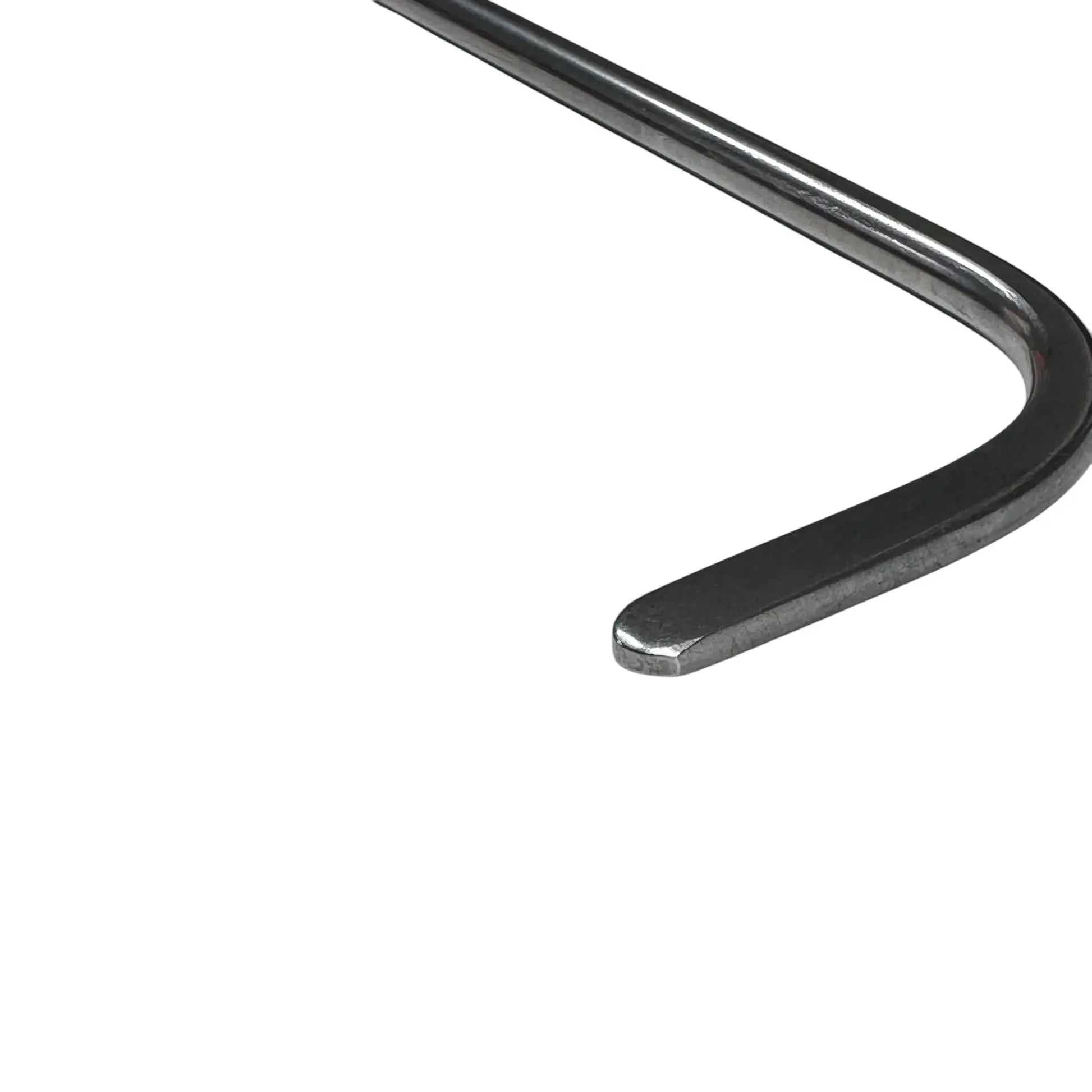 Zorvella Edition 2-Piece 360° Rotatable Single Bend Thick Round Tip White Steel PDR Tools – Paintless Dent Repair Rods InoxPDR