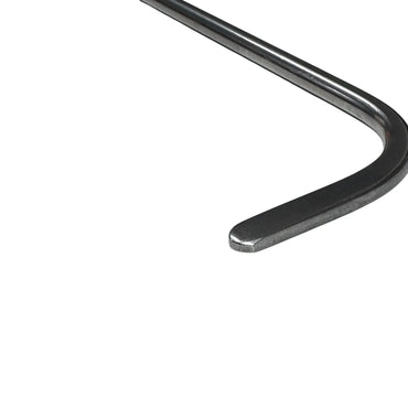 Zorvella Edition 2-Piece 360° Rotatable Single Bend Thick Round Tip White Steel PDR Tools – Paintless Dent Repair Rods InoxPDR