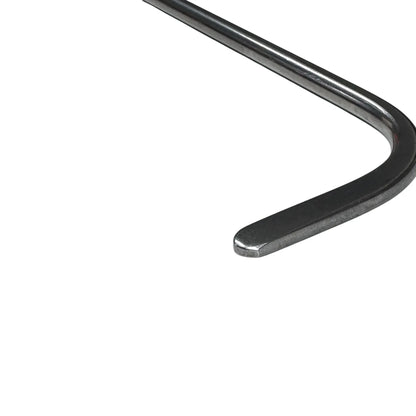 Zorvella Edition 2-Piece 360° Rotatable Single Bend Thick Round Tip White Steel PDR Tools – Paintless Dent Repair Rods InoxPDR