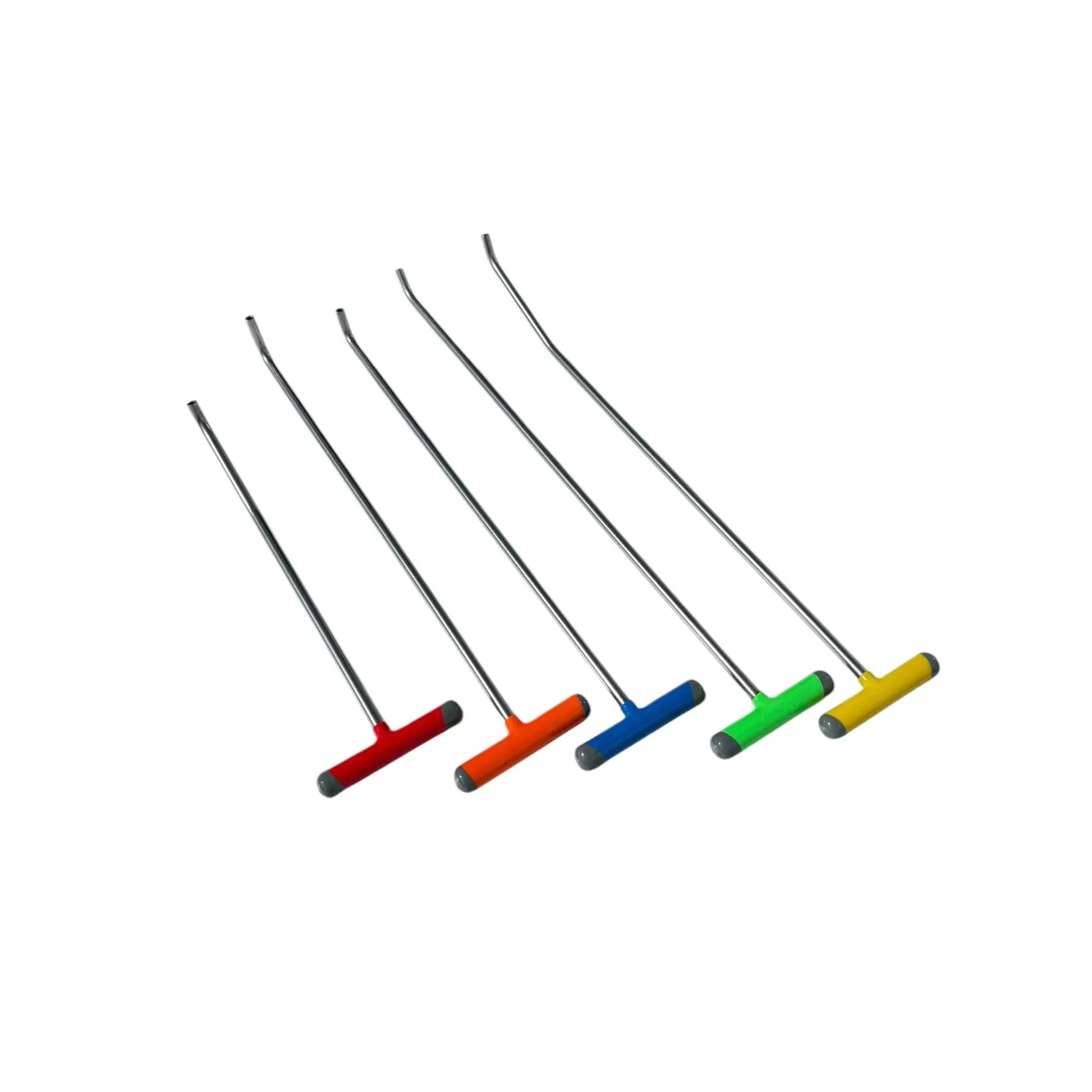 5-Piece White Steel PDR Tools Set with Interchangeable M8 / 5/16 Tips – Paintless Dent Repair Rods - Orvanta Edition InoxPDR