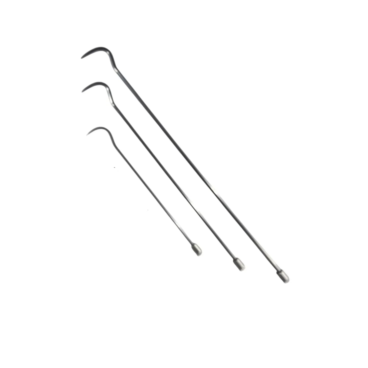 InoxPDR Steel S-Curve Dent Repair Rods with 360-Degree Rotation Florence Edition - 3-Piece (60cm, 75cm, 90cm) InoxPDR