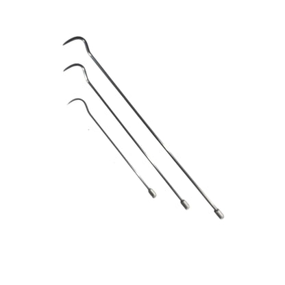 InoxPDR Steel S-Curve Dent Repair Rods with 360-Degree Rotation Florence Edition - 3-Piece (60cm, 75cm, 90cm) InoxPDR