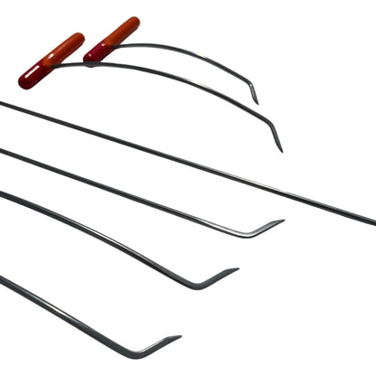 Zynera Edition 6-Piece Mini Sharp Tip Rainbow Bend Left & Right Steel PDR Tools – Paintless Dent Repair Rods InoxPDR