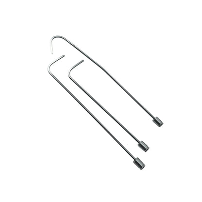 Lunvera Edition 3-Piece 360° Rotating Professional PDR Rod Set – White Steel Paintless Dent Repair Tools (8mm, 40/50/60cm) InoxPDR