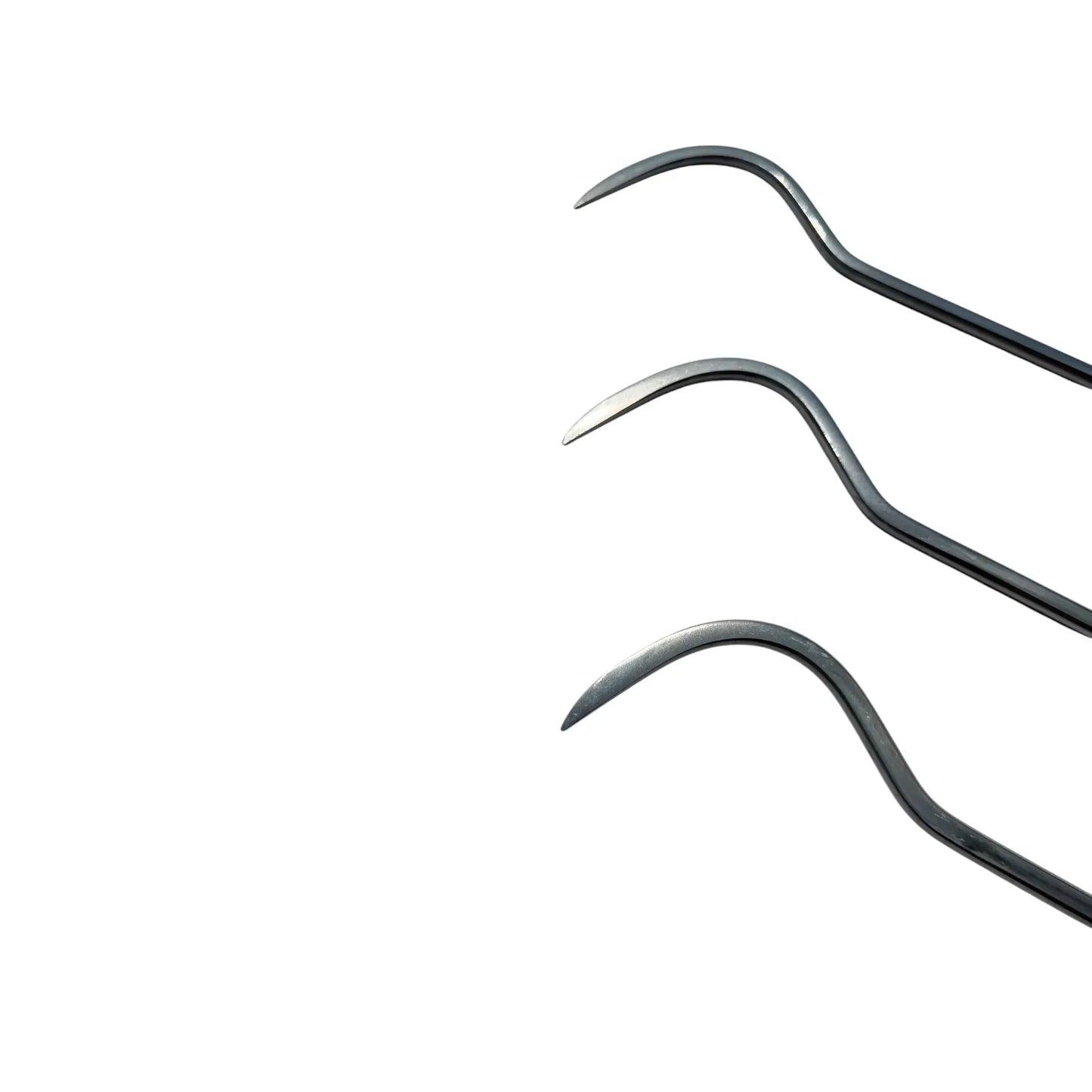 Veldran Edition 3-Piece 8mm White Steel 360° Rotatable PDR Rod Set – 50cm, 70cm, 90cm Paintless Dent Repair Tools InoxPDR