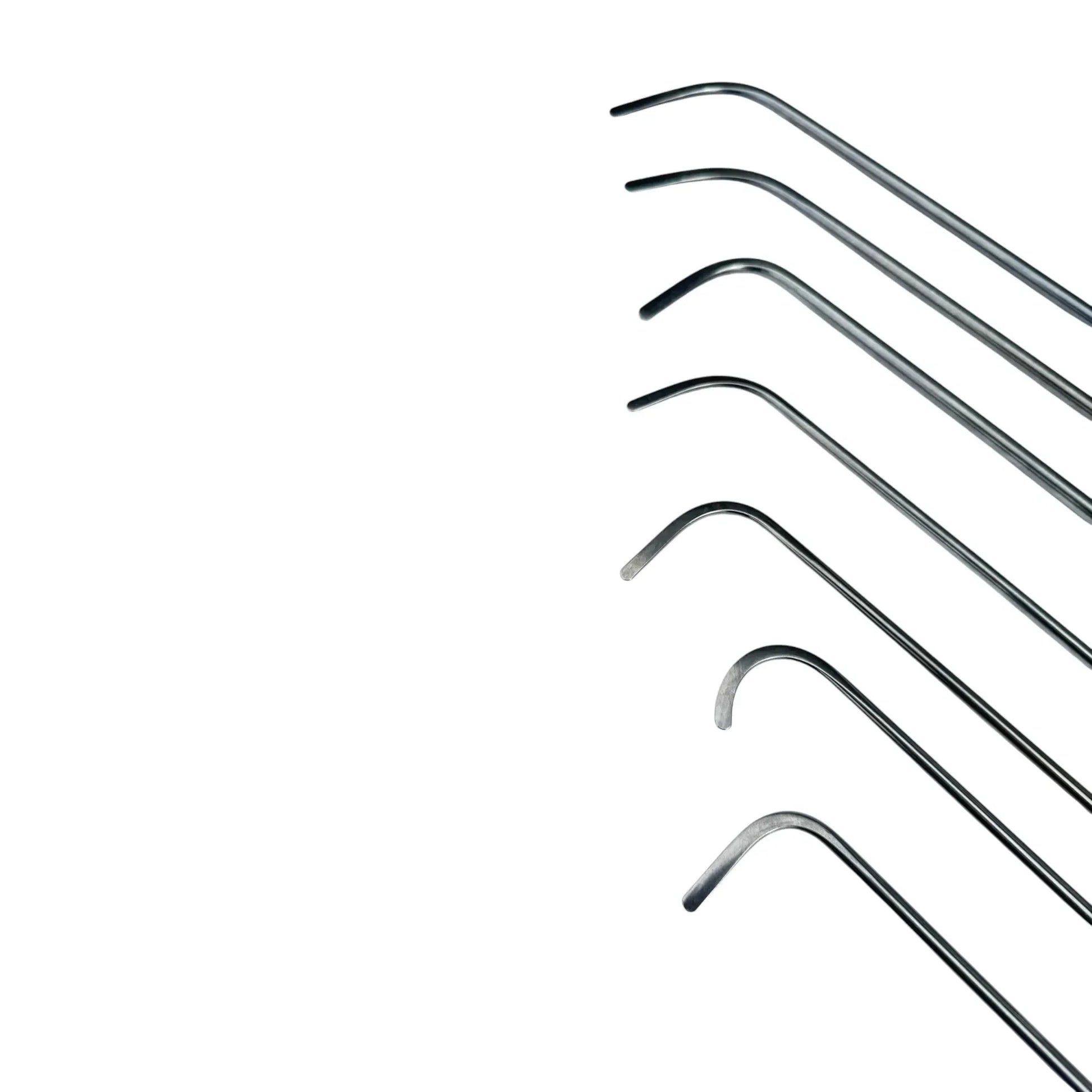 Norelia Edition 7-Piece 360° Rotating Professional PDR Rod Set – White Steel Paintless Dent Repair Tools InoxPDR