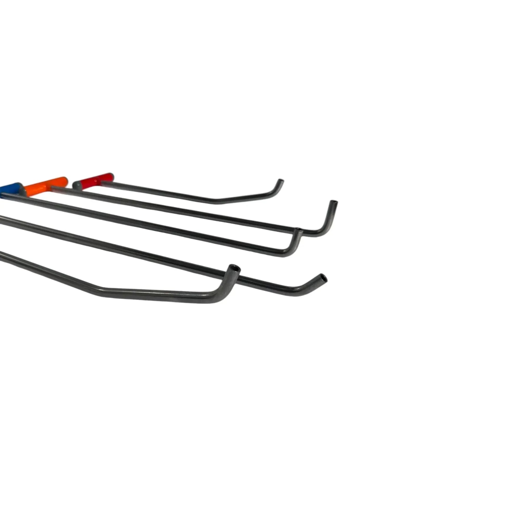 5-Piece White Steel PDR Tools Set with Interchangeable M8 / 5/16 Tips – Paintless Dent Repair Rods - Orvanta Edition InoxPDR