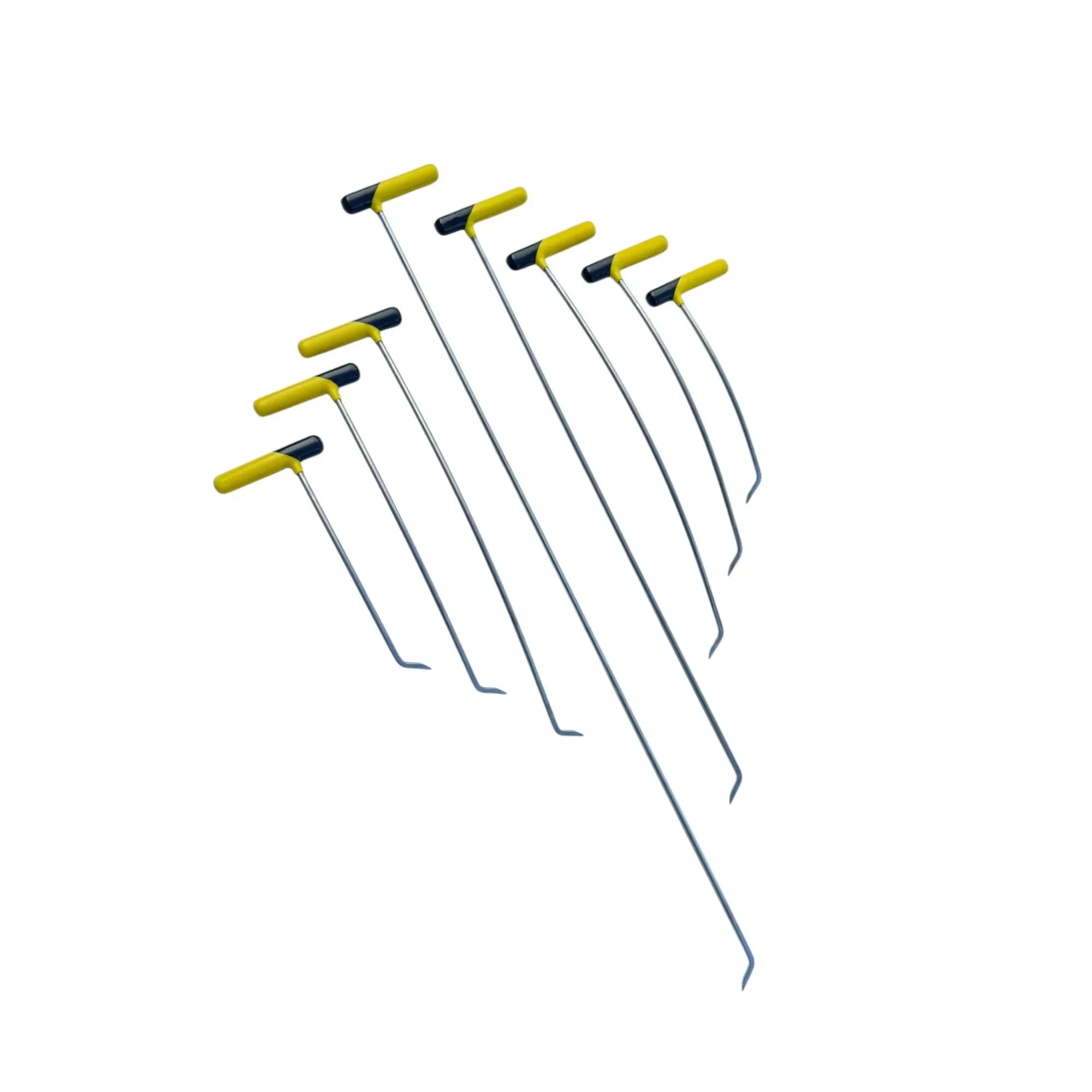 Düzce Edition 8-Piece Single Bend Sharp Tip Left & Right Steel PDR Tools – Paintless Dent Repair Rods InoxPDR