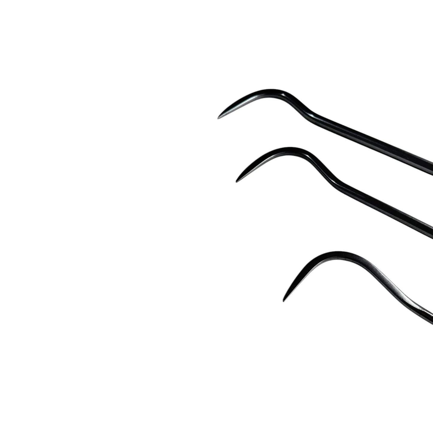 InoxPDR Steel S-Curve Dent Repair Rods with 360-Degree Rotation Florence Edition - 3-Piece (60cm, 75cm, 90cm) InoxPDR