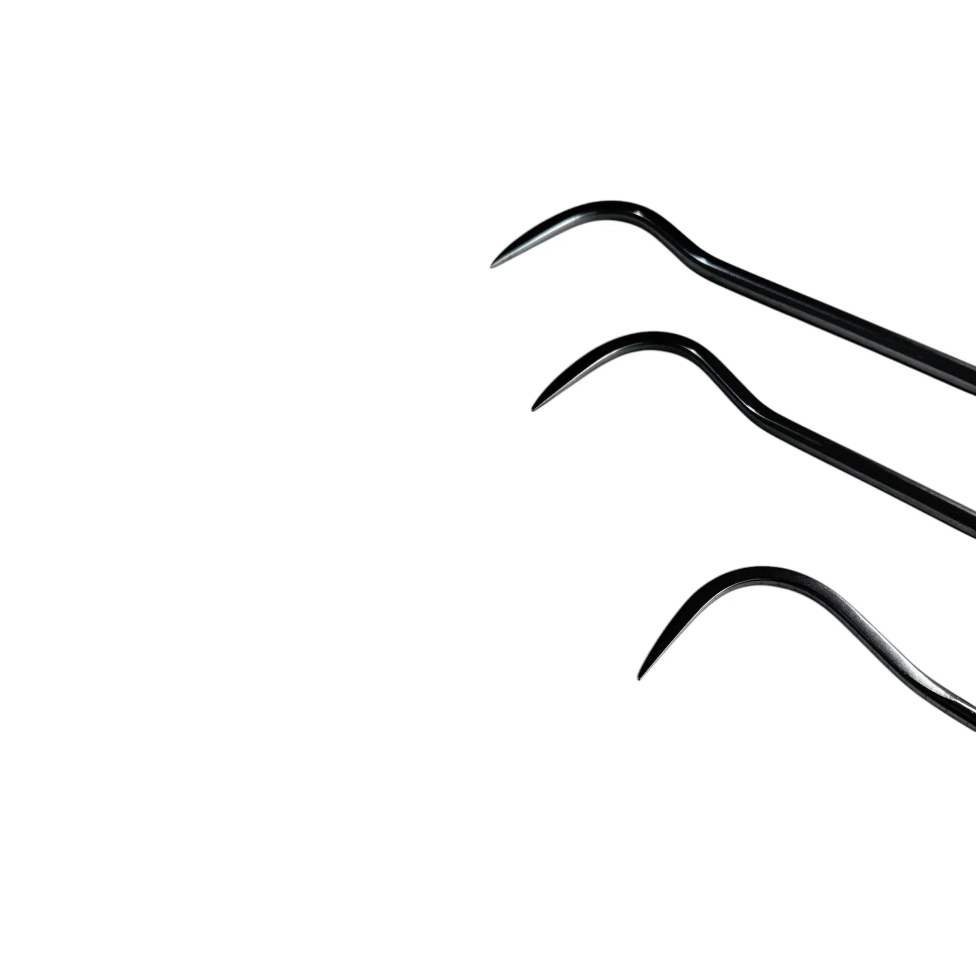 InoxPDR Steel S-Curve Dent Repair Rods with 360-Degree Rotation Florence Edition - 3-Piece (60cm, 75cm, 90cm) InoxPDR