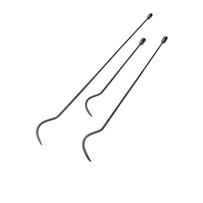 Veldran Edition 3-Piece 8mm White Steel 360° Rotatable PDR Rod Set – 50cm, 70cm, 90cm Paintless Dent Repair Tools InoxPDR