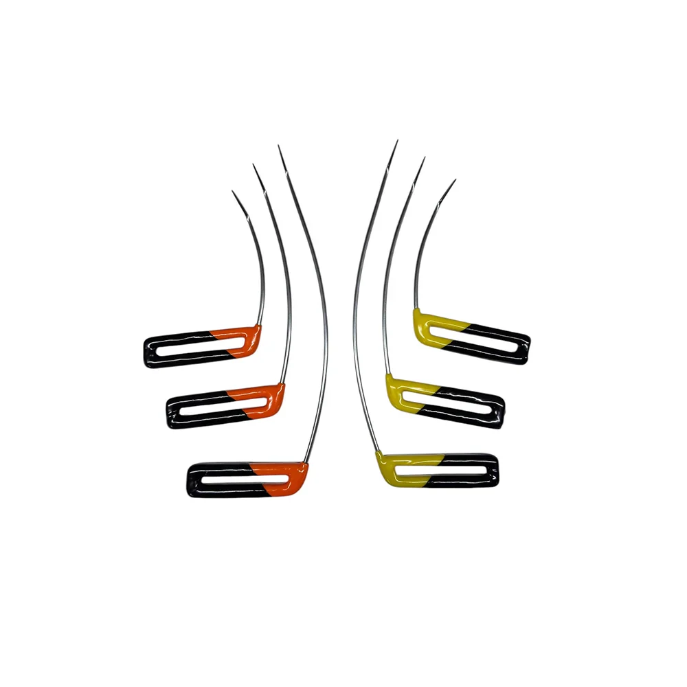 InoxPDR T-Handle Dent Repair Rod Set Shanghai Edition  Grip with Curved Steel Tips - 6-Piece (15cm, 25cm, 35cm Right Left) InoxPDR