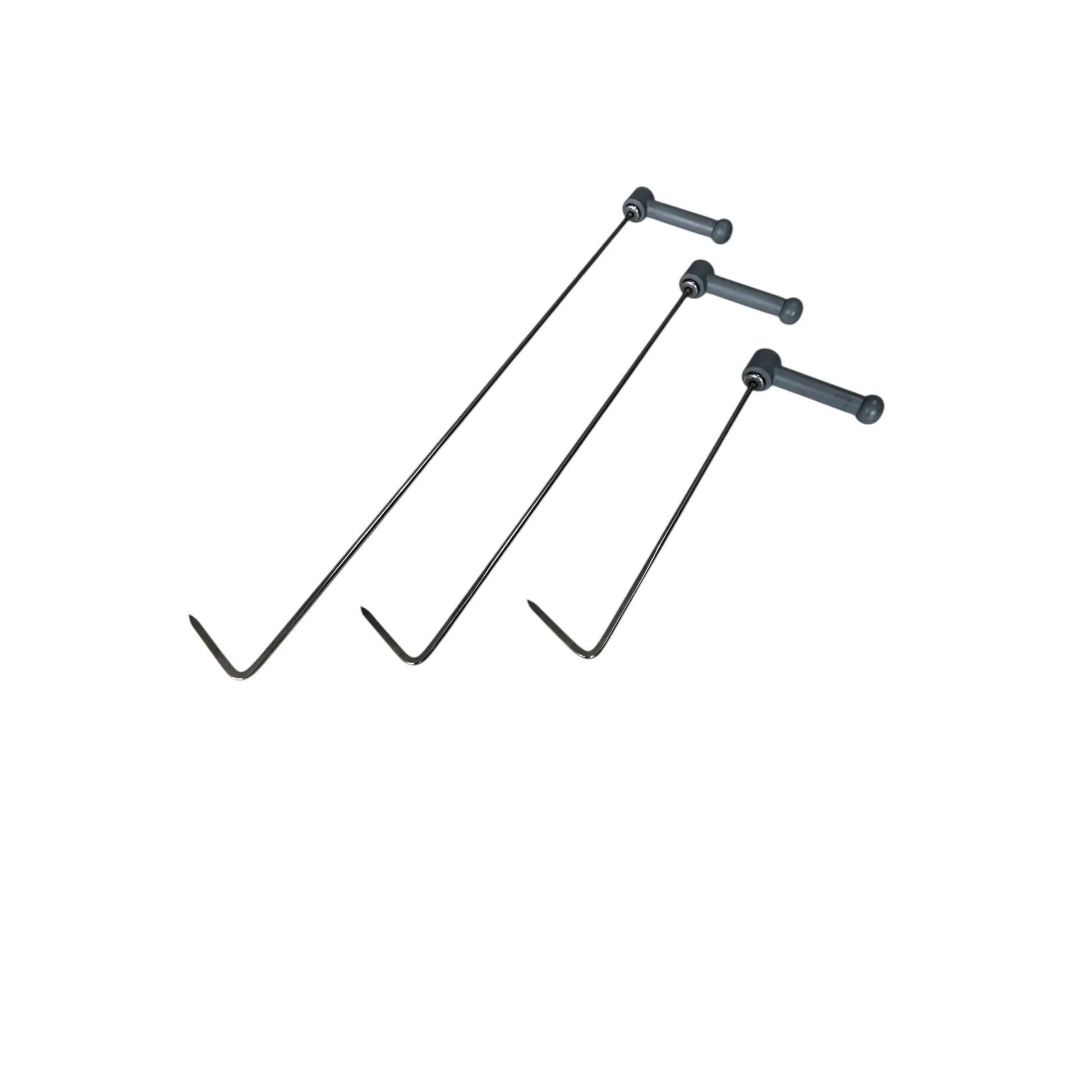 Luoyang Edition Ensemble de 3 tiges PDR avec manche à cliquet (pointe ronde)