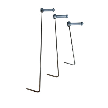 Luoyang Edition Ensemble de 3 tiges PDR avec manche à cliquet (pointe ronde)