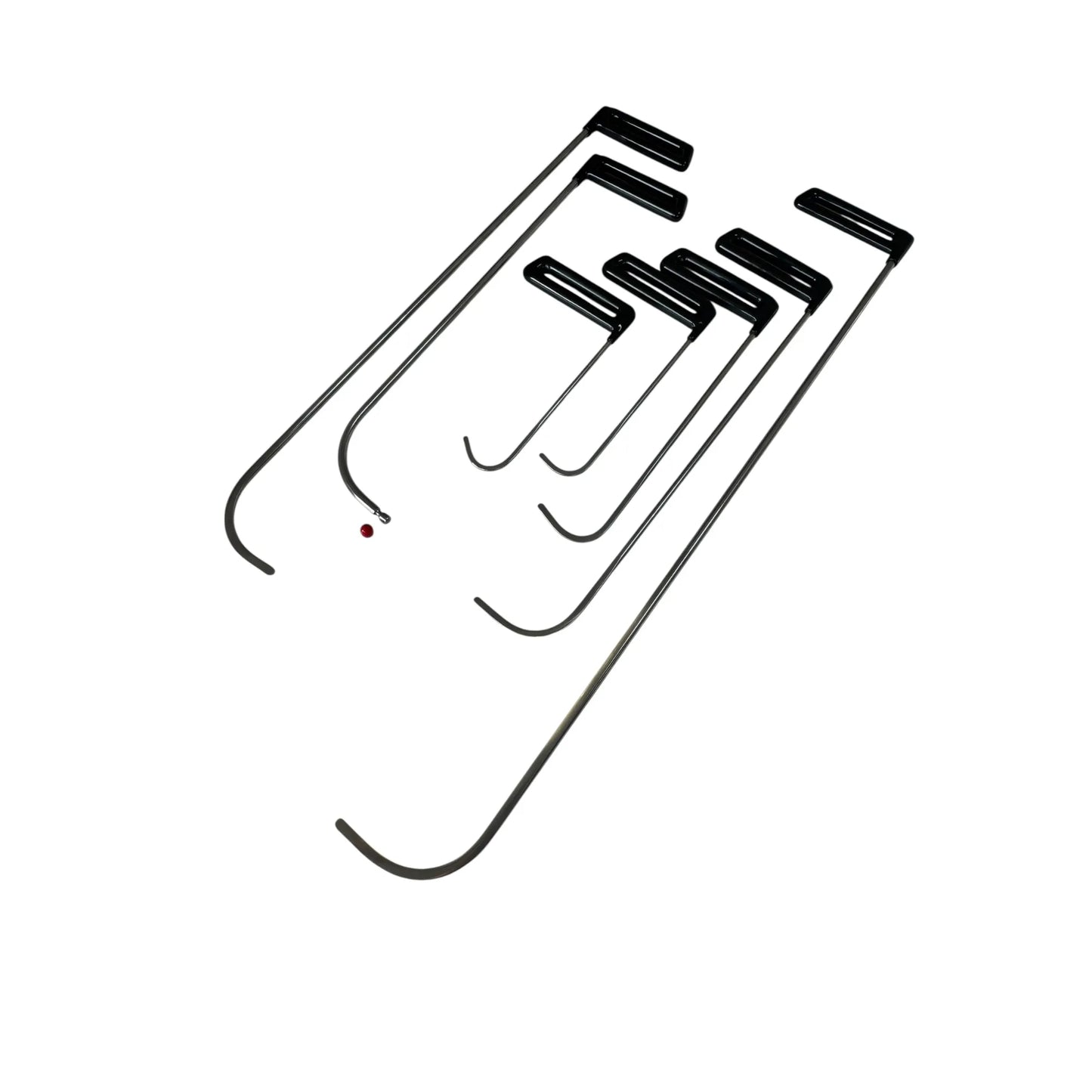 PDR INOX Savona Edition 7-Piece Dent Repair Rod Set – Black Grip Handle, 5–8mm Shafts, 20–75cm Lengths