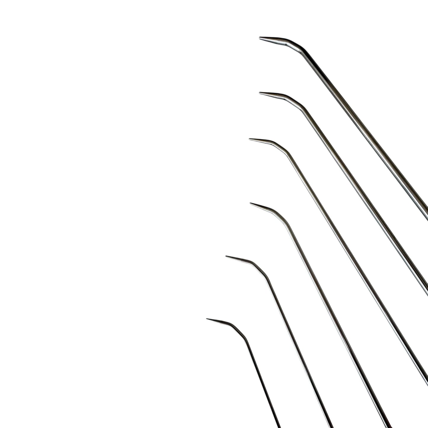 Cadix Edition — Ensemble De 6 Tiges PDR À Poignée Anglée (Pointe Acérée)