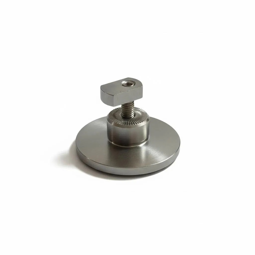 Ø50 mm Heavy-Duty Round Stainless Steel Cold Glue Tab (Large)