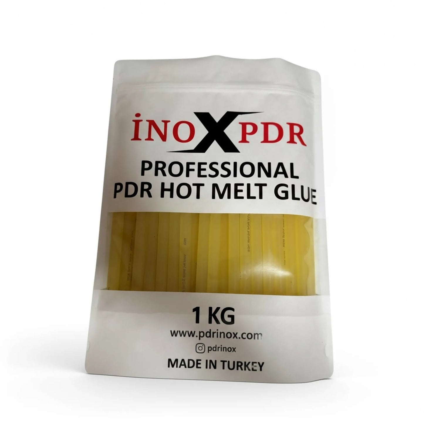 PDR INOX Colle Thermofusible Dorée (1KG / 33 Bâtons) - Haute Résistance