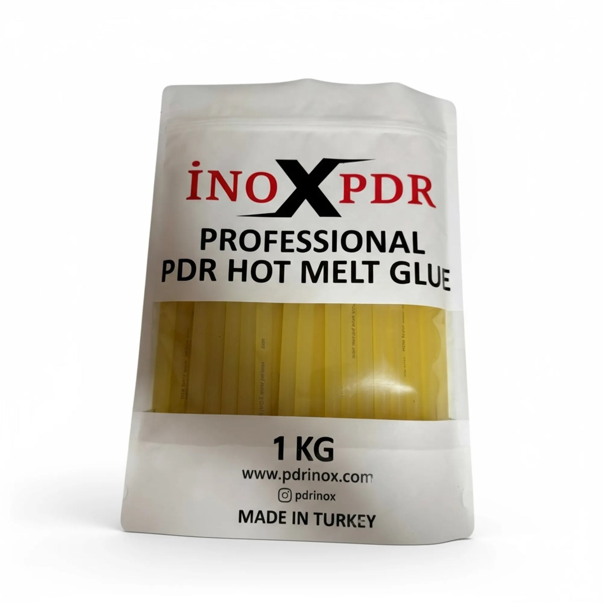 PDR INOX Colle Thermofusible Dorée (1KG / 33 Bâtons) - Haute Résistance