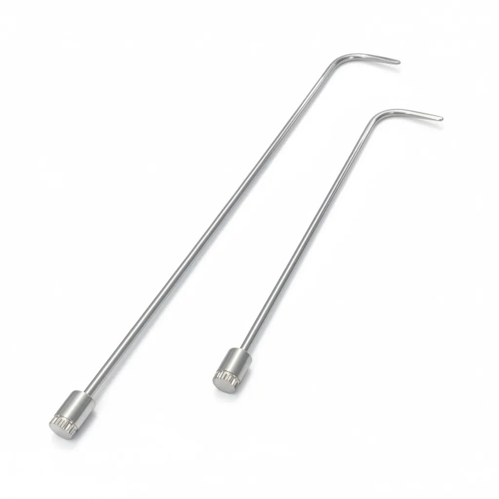 Zorvella Edition Juego de Varillas PDR de 2 Piezas Rotatorias 360° (Punta Redonda Gruesa)