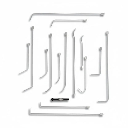 Bursa Edition Juego de 16 Piezas de Varillas PDR Personalizadas Giratorias 360° con Bolsa