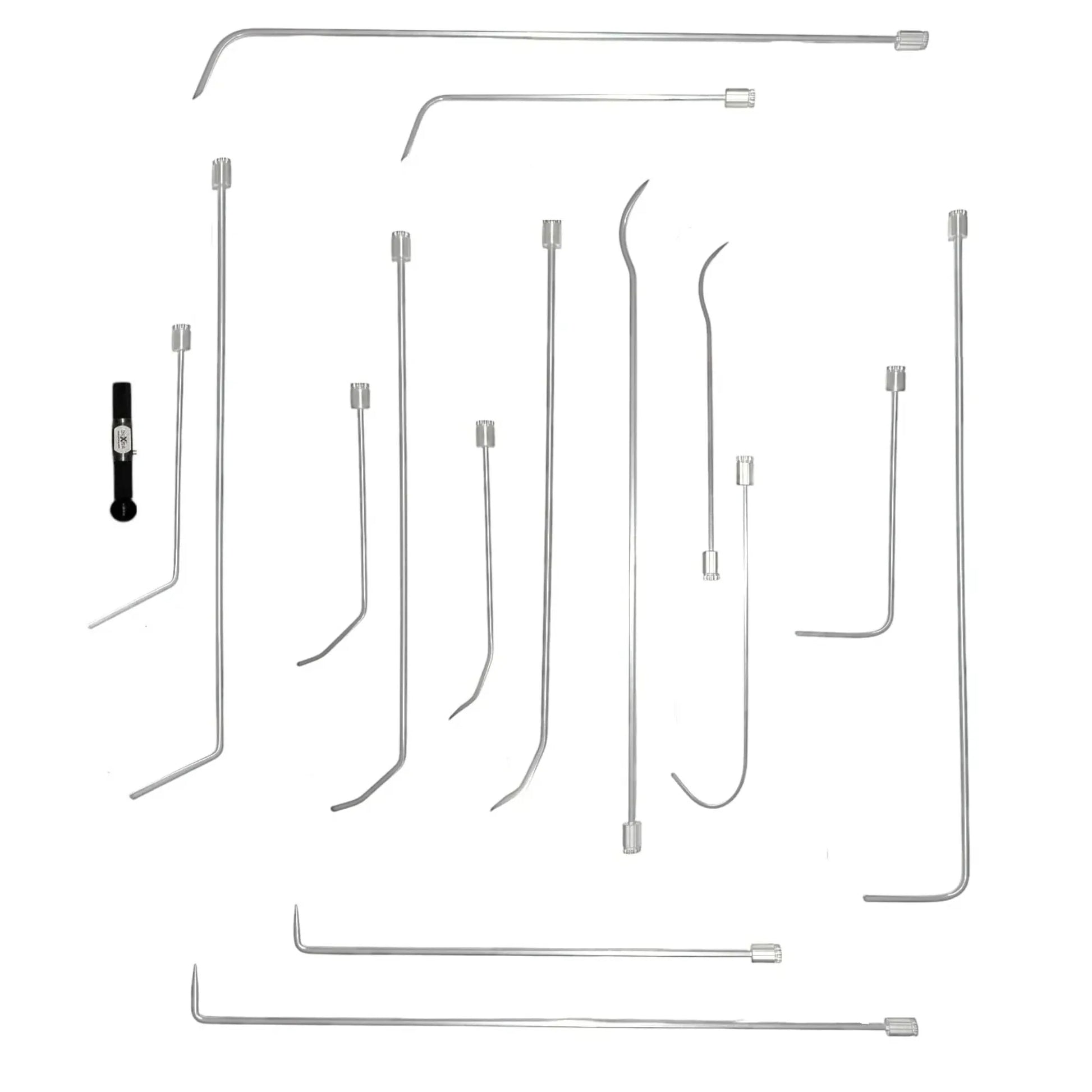 Bursa Edition Juego de 16 Piezas de Varillas PDR Personalizadas Giratorias 360° con Bolsa