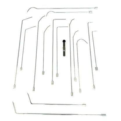 Bursa Edition Juego de 16 Piezas de Varillas PDR Personalizadas Giratorias 360° con Bolsa