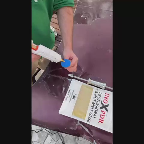 PDR INOX Colle Thermofusible Dorée (1KG / 33 Bâtons) - Haute Résistance