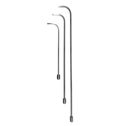 Varlona Edition 3-Piece 360° Rotatable Single Bend Round Tip White Steel PDR Tools – Paintless Dent Repair Rods InoxPDR